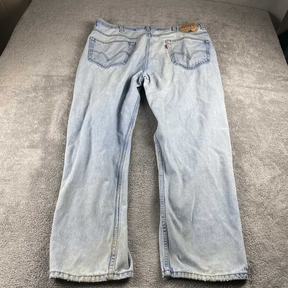 Levis‎ 550 Relaxed Fit Jeans Mens 42x28 Blue Light Wash High Rise - Picture 12 of 16